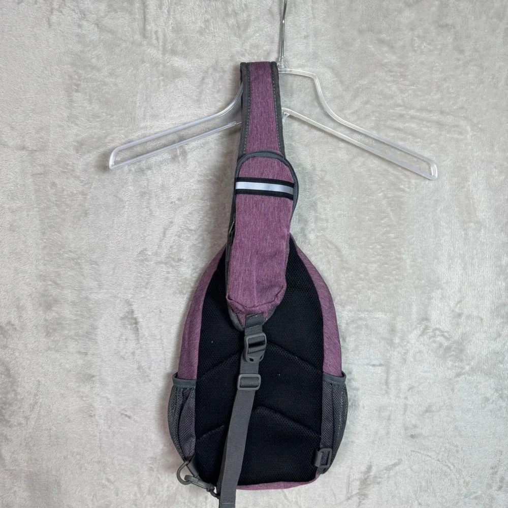 Waterfly Purple Sling Bag Crossbody Backpack Small Hiking Daypack Nylon